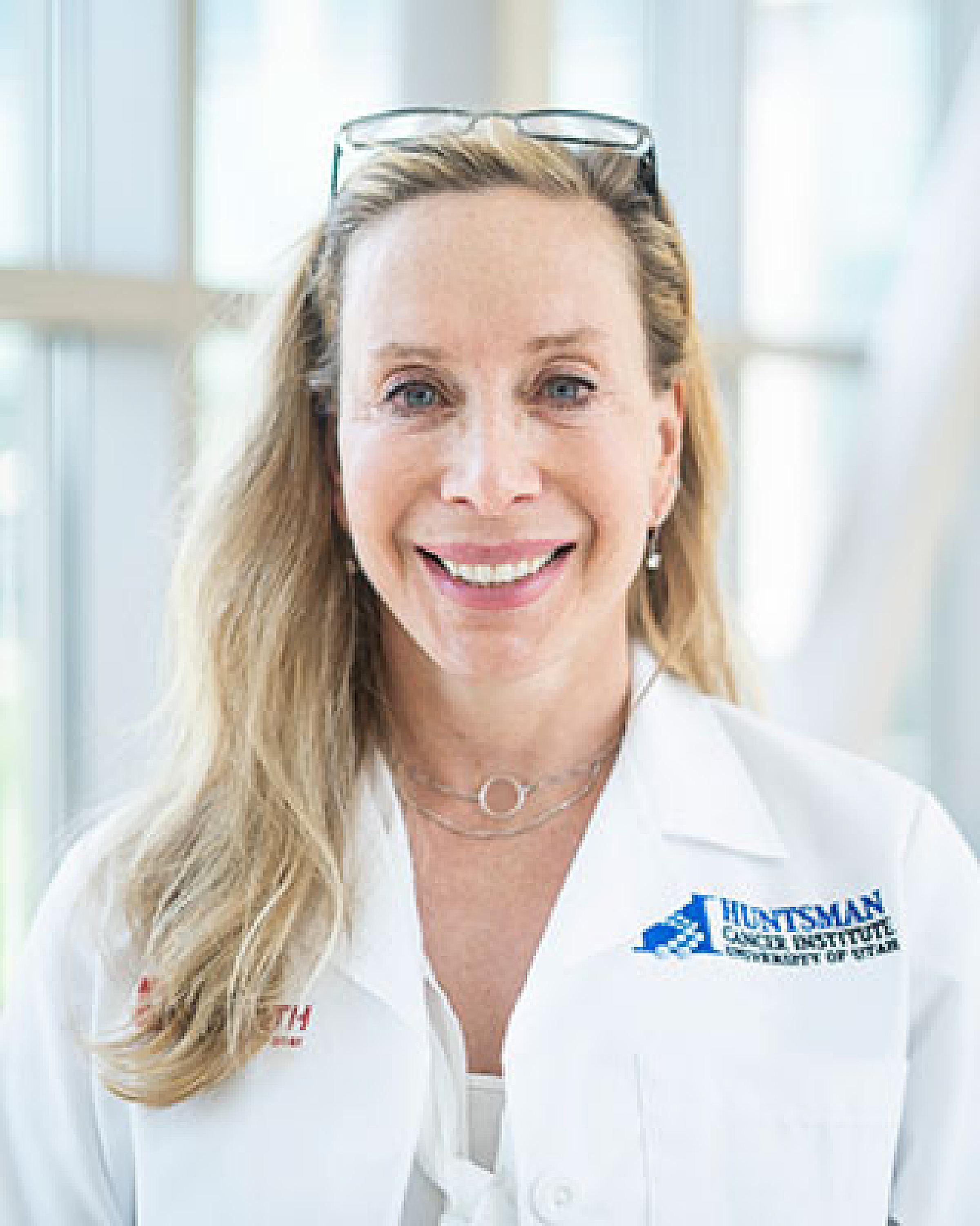 Tracy Onega in Lab Coat Indoor Formal Portrait